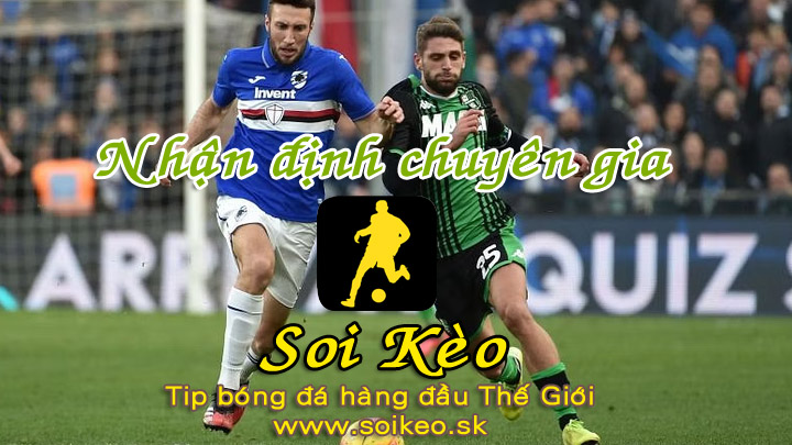 Soi Kèo tip bóng đá Sampdoria - Sassuolo